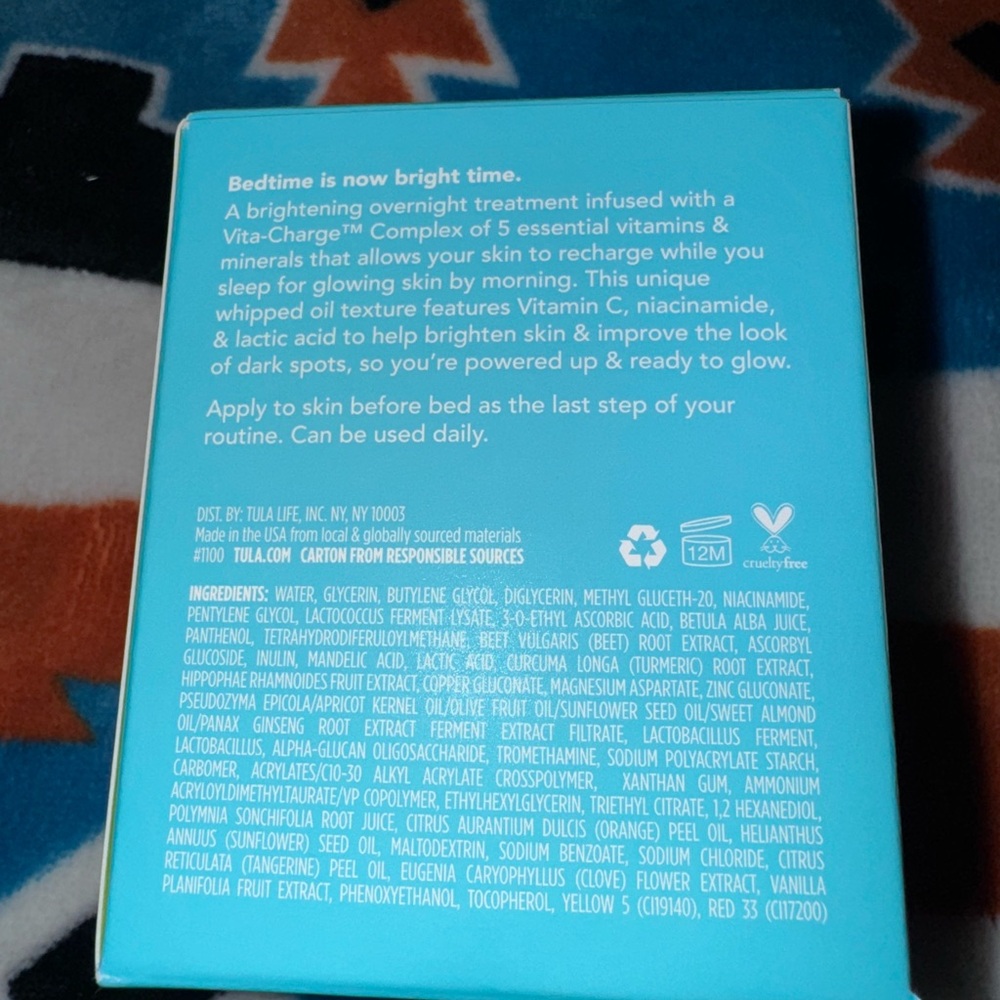 New TULA Skincare Bedtime Bright Treatment 1.7 oz - Picture 3 of 3